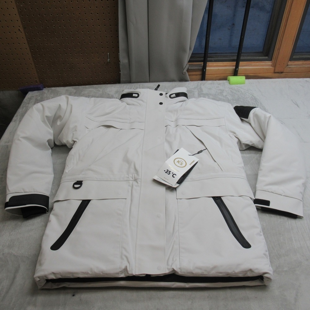 SkiDoo Kanuk Jacket Women Large White Insulated Waterproof Snowmobile $1050 NEW